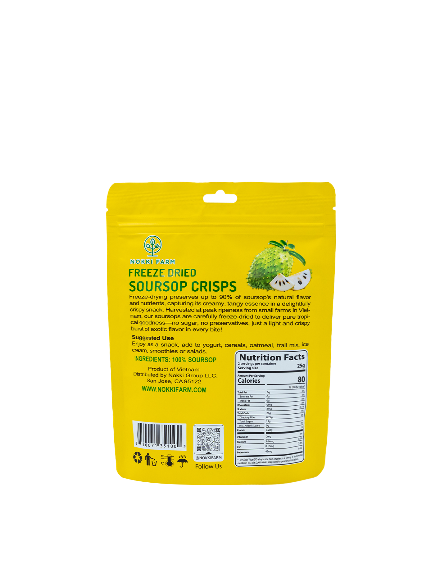 Freeze-Dried Soursop Crisps