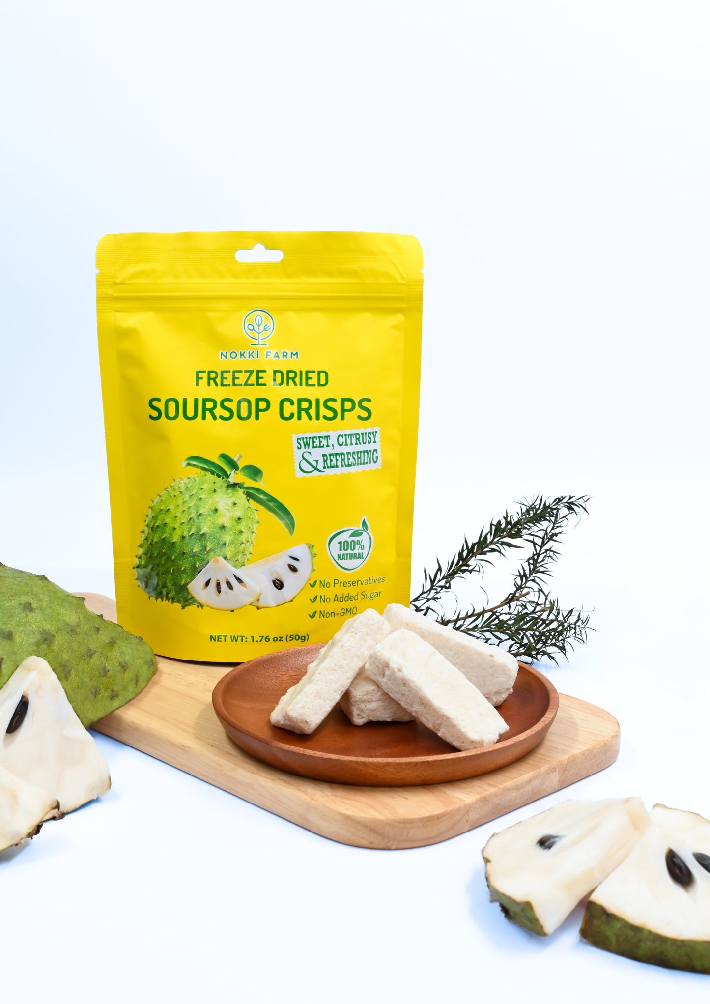 Freeze-Dried Soursop Crisps