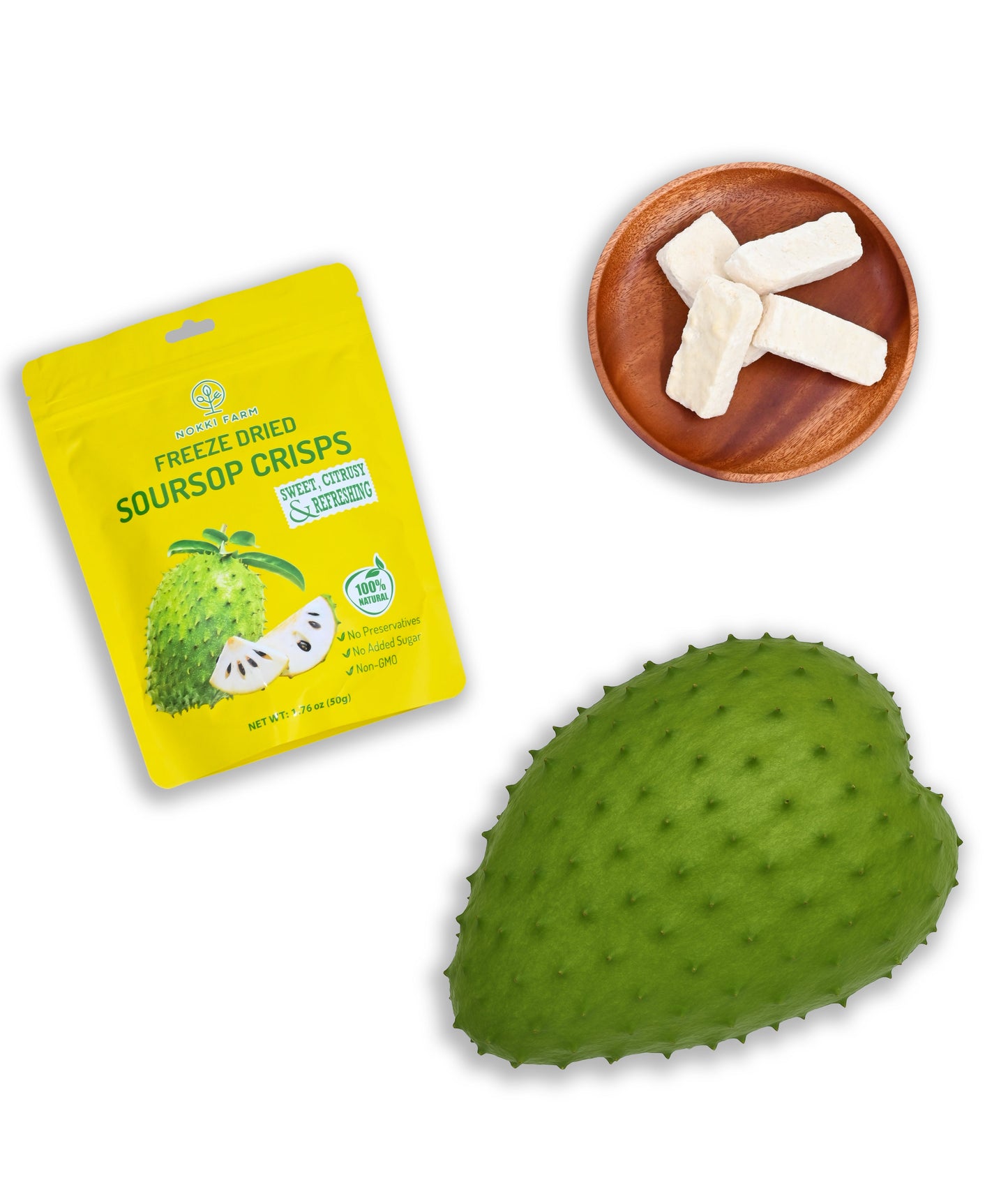 Freeze-Dried Soursop Crisps