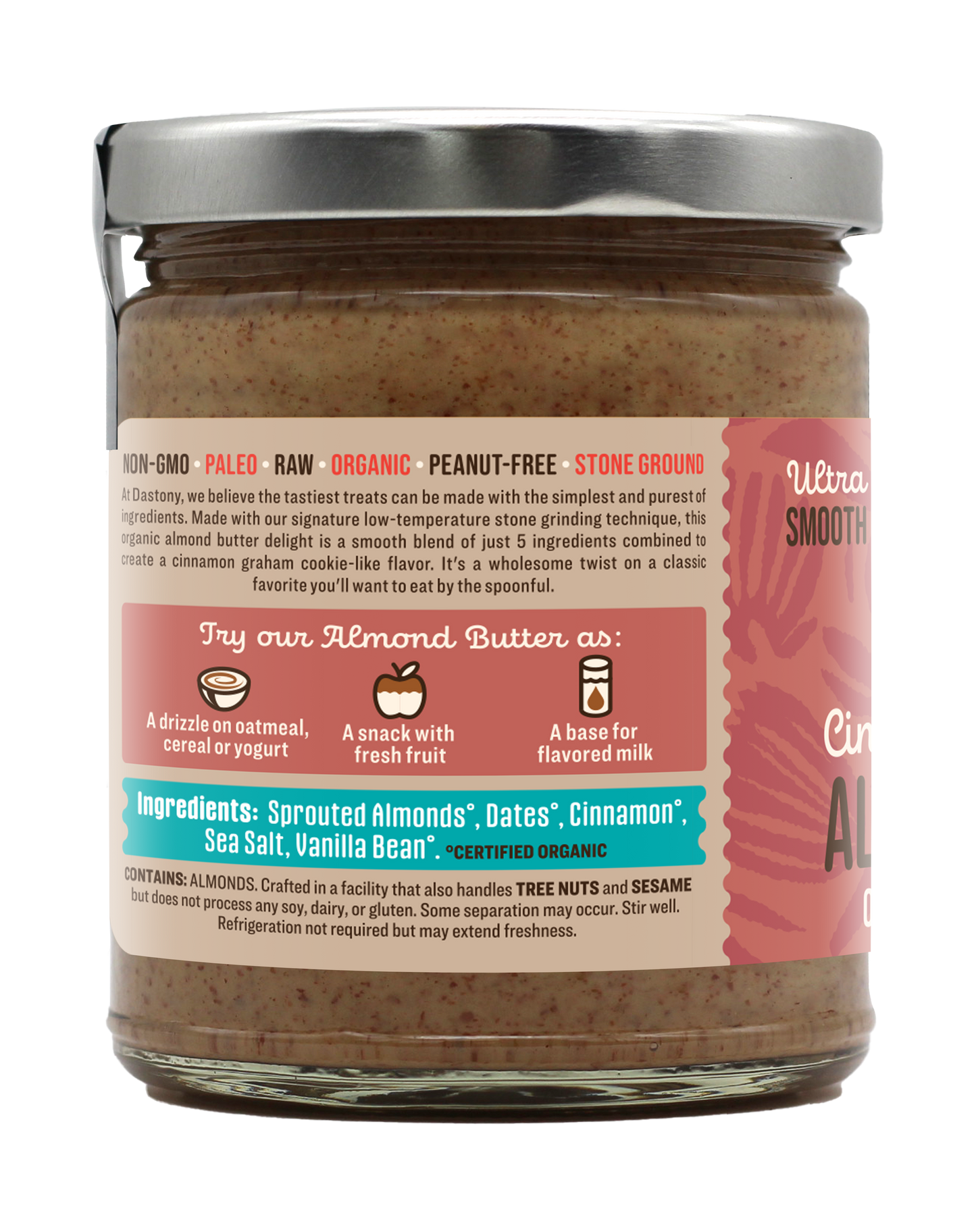 Cinna-Date Sprouted Almond Butter
