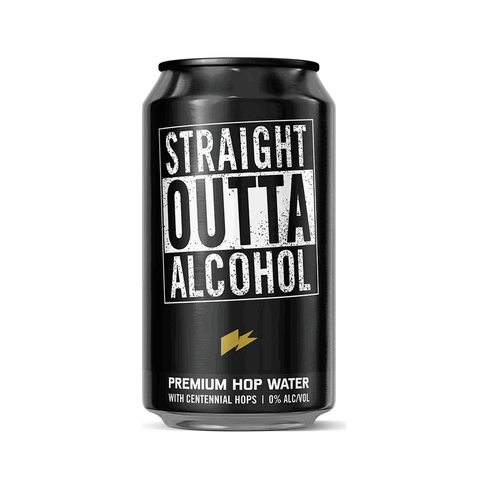 Straight Outta Alcohol Hop Water – Zero Alcohol (0.0%)