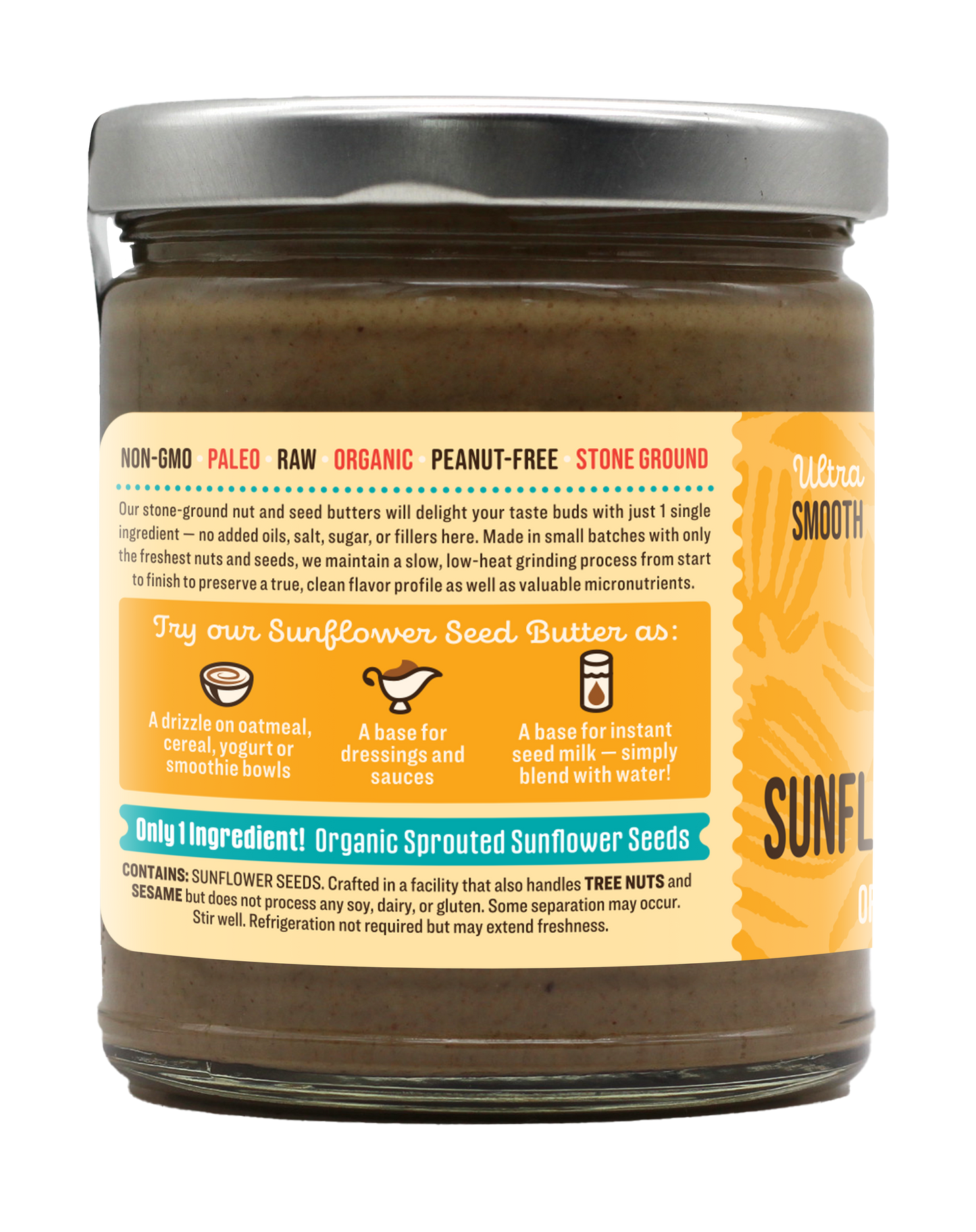 Sprouted Sunflower Seed Butter
