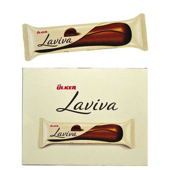 Ulker Laviva Chocolate Bars - 35G Individually Wrapped, Box of 24 Delicious Treats
